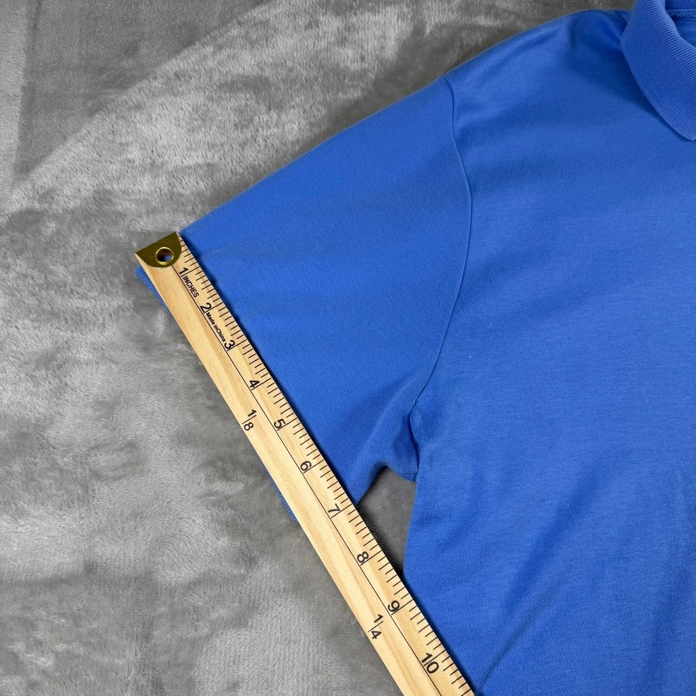 Polo Ralph Lauren Mens XXL Custom Fit Blue Short Sleeve Yellow Pony Polo Shirt - Picture 8 of 9